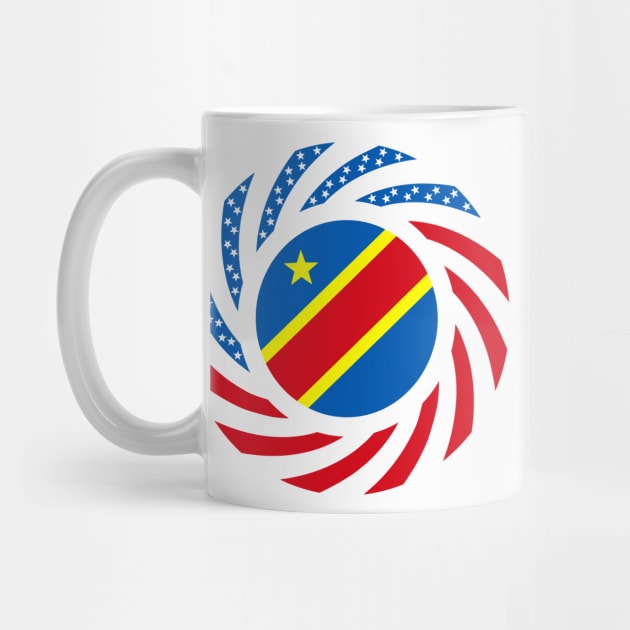 Congolese American (Democratic Republic) Multinational Patriot Flag Series by Village Values